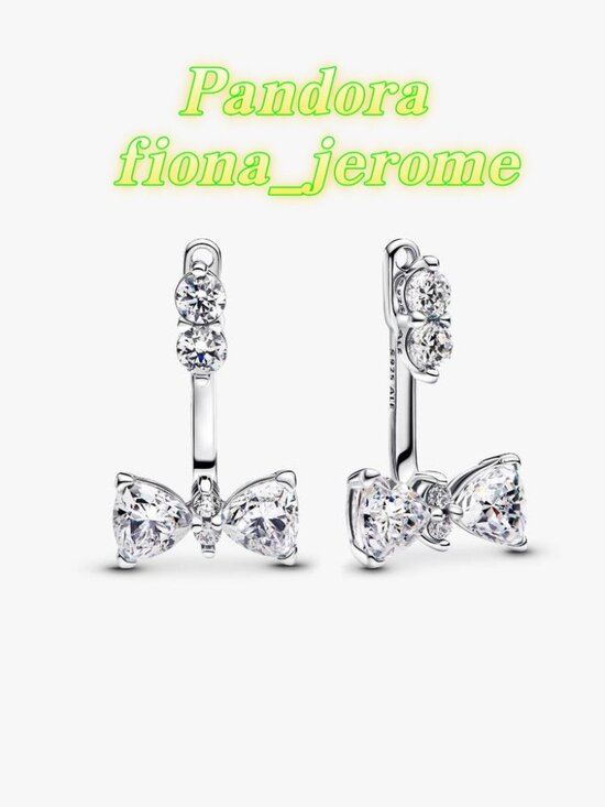 Pandora Jewelry - Pandora Sparkling Bow Drop Earrings